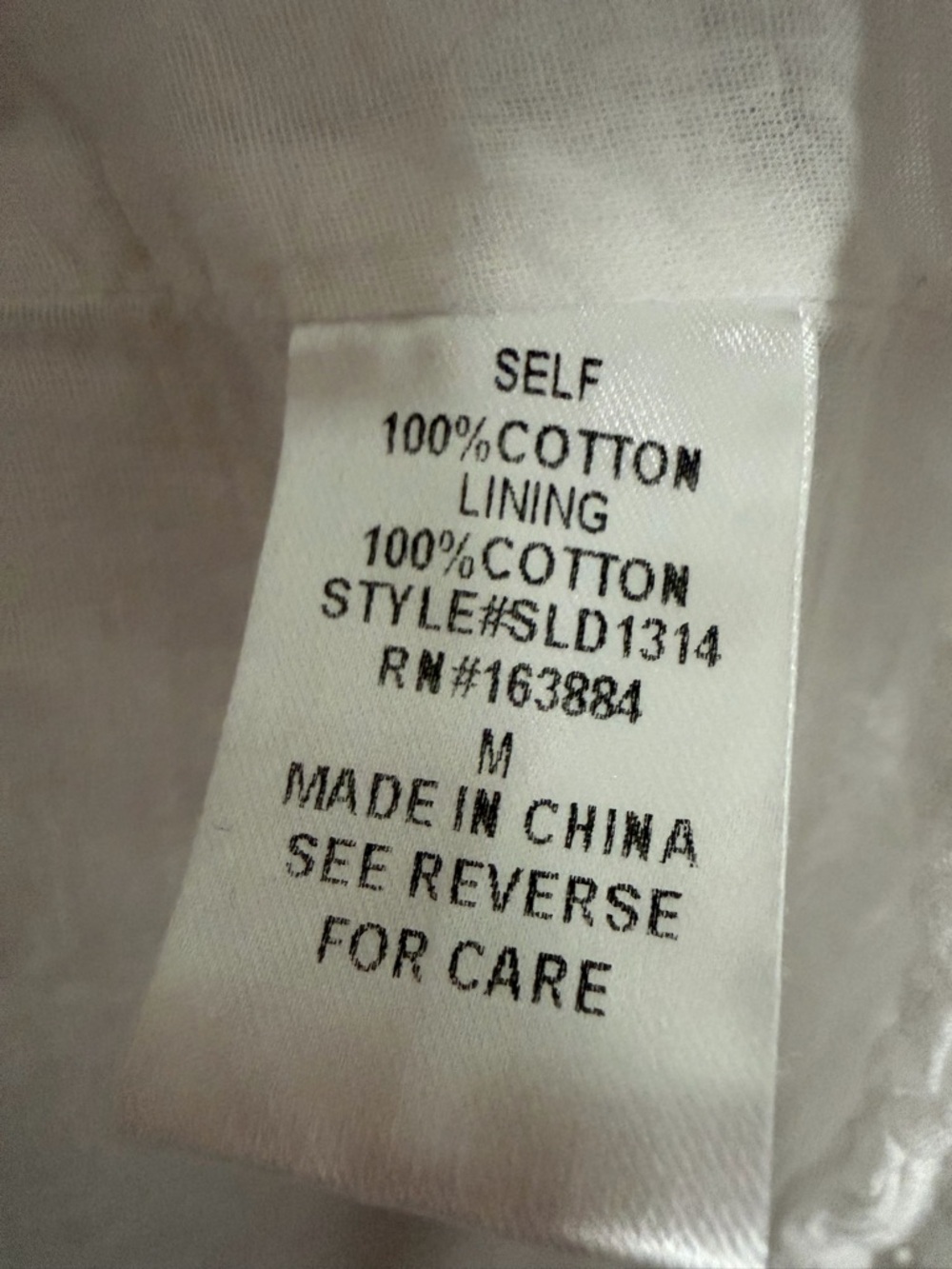Windsor White Eyelet Cotton Midi Dress M Boho Summer - Picture 8 of 9